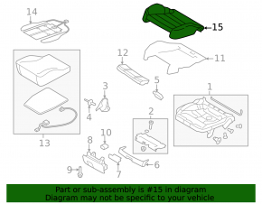 Водительское сидение Audi Q5 8R 09-17 без airbag, кожа черн
