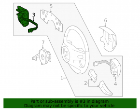 Кнопки управления на руле левые Mercedes W164 ML беж
