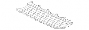 Решетка радиатора grill нижняя левая Mercedes A-class V177 19-22 сетка, AMG pkg