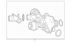 Помпа водяная Mercedes CLA 250 14-19