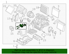 Клапан печки кондиционера Ford C-max MK2 13-18