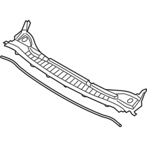 Grilă ștergătoare de parbriz din plastic pentru Ford Edge 15-24