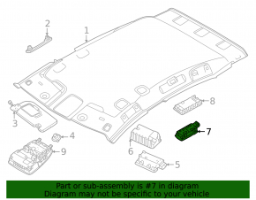 Плафон освещения задний левый Nissan Ariya 23-26