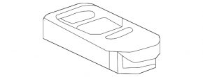 Ключ Honda CRV 14-14 3 кнопки, тип 2, тычки, полез хром