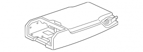 Spătar banchetă spate, al doilea rând, central, Audi A6 C8 19-25, piele maro deschis