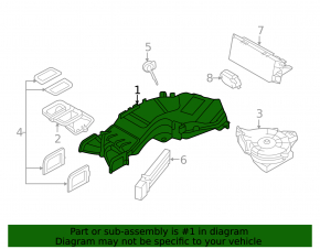 Печка в сборе 3 ряд BMW X5 F15 14-18
