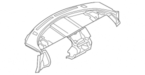 Торпедо передняя панель без AIRBAG Nissan Murano z50 03-07