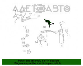 Личинка замка двери передней левой Lexus GS300 GS350 GS430 GS450h 06-07