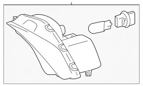 Поворотник левый Toyota Camry 15-17