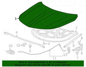 Капот голый Chevrolet Impala 14-20