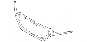 Decorație centrală bară față Hyundai Ioniq 20-22 HEV, PHEV