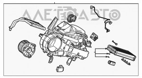 Печка задняя в сборе Toyota Highlander 20-22 3.5