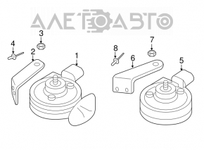 Сигнал low Audi A4 B8 08-16