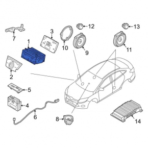Головное устройство Ford Focus mk3 15-15 рест