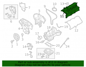 Крышка клапанная передняя Nissan Pathfinder 22-25 3.5