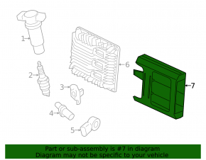 Кронштейн ECU Chevrolet Impala 14-20 2.5