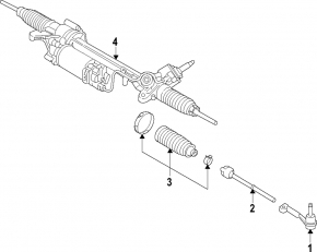 Casetă servodirecție BMW 5 G30 17-19 RWD