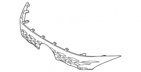 Ornament grilă superioară pentru Lexus RX350 RX500h 2023-2026, fabricat în Japonia, F Sport