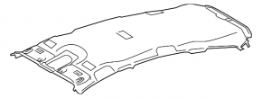 Обшивка потолка Toyota Prius V 12-16 без люка