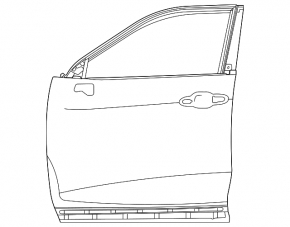 Дверь в сборе передняя правая Toyota Venza 21-24