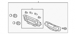 Управление климат-контролем Honda CRV 12-12 manual