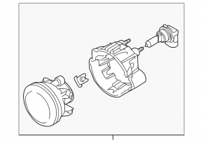 Противотуманная фара птф правая Subaru Forester 08-13