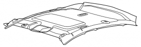 Обшивка потолка Ford Focus mk3 11-18 5d под люк