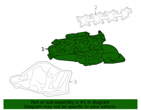 Коллектор выпускной левый Toyota Sequoia Tundra 08-16 4.6 5.7