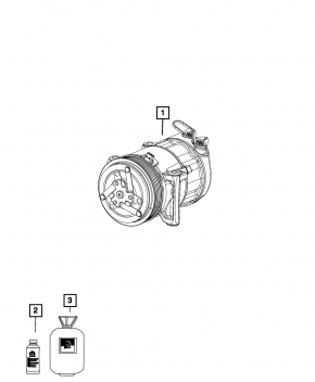 Компрессор кондиционера Fiat 500L 14-14 1.4T