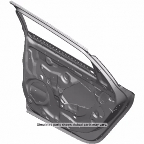 Дверь голая задняя правая Chevrolet Impala 14-20 с молдингом