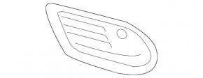 Решетка переднего бампера правая Mercedes C-class W205 300/350e 15-18 AMG pkg