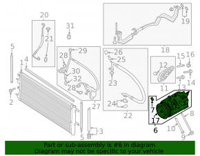 Компрессор кондиционера Ford Edge 15-18 2.0T