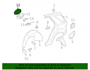 Лючок бензобака Mercedes W164 ML с корпусом