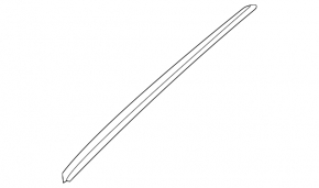 Bandă decorativă parbriz stânga Audi A7 12-18