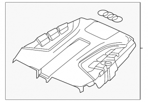 Накладка двигателя Audi Q7 16-19 3.0T