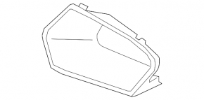 Ornament conductă de aer bară față, dreapta, BMW 3 G20 19-22 Sport Line