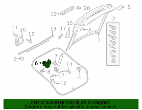 Петля двери багажника левая Audi A5 F5 18-25 5D