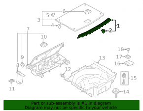 Накладка проема багажника Audi A5 F5 17-24 5D черн, с хромом