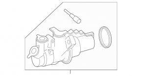 Главный тормозной цилиндр Mercedes W167 GLE 350 450 20-26