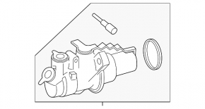 Главный тормозной цилиндр Mercedes W167 GLE 350 450 20-26