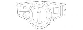 Управление светом Mercedes C-class W205 15-21 черный глянец