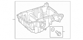 Baie ulei superioară pentru Mercedes Clasa C W205 300 19-21 motor 2.0T