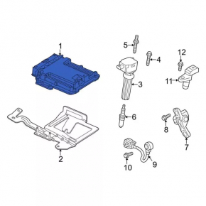 Блок ECU компьютер двигателя Ford Escape MK3 13-16 1.6T 2.0T