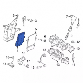 Блок ECU компьютер двигателя Ford Escape MK3 13-16 1.6T 2.0T