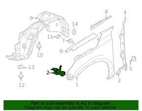 Suport aripă față stânga Infiniti QX60 22-26