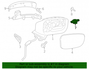 Камера бокового зеркала левая Mazda CX-50 23-26
