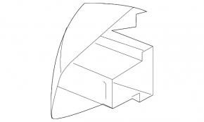 Mufă mâner exterior spate dreapta Audi Q3 83A 19-25