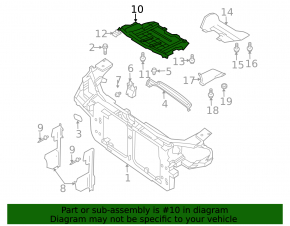 Защита двигателя передняя Infiniti FX35 FX45 03-06