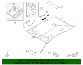 Ручка потолка задняя левая Kia K5 21-24 беж