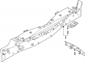 Защита задней панели Nissan Rogue 21-26